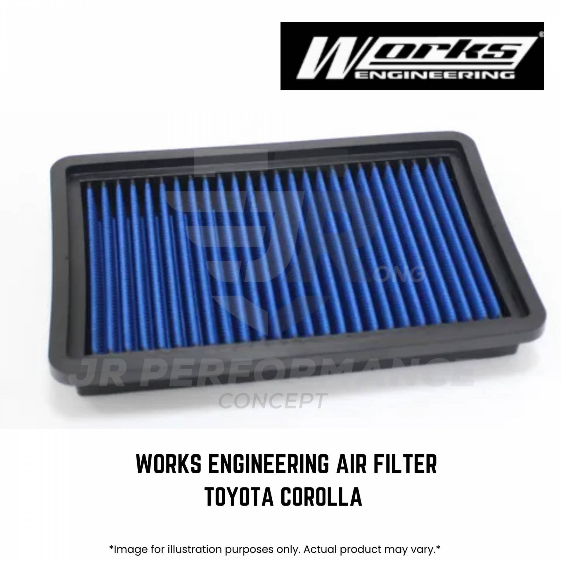 TOYOTA  COROLLA - Works Engineering Washable Drop In Replacement Air Filter (WE-AF-OT003)